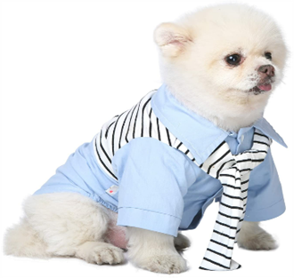 Calpinono Dog Shirts with Striped Tee